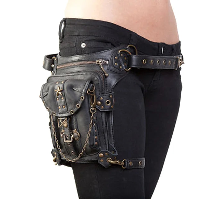 Motorcycle Goth Hipster Leg Bag