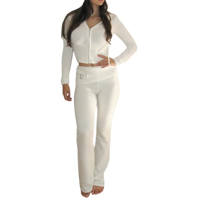 Sexy Knit Women's Two- Piece Jogger Lounge Sets
