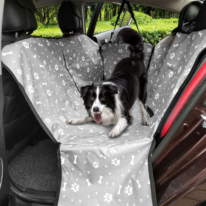 CAWAYI KENNEL Dog Travel Waterproof Car Seat Cover Protector with Safety Belt