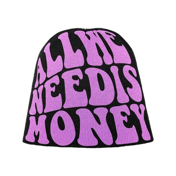 " All We Need is Money " Beanie Hat Streetwear