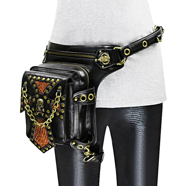 Motorcycle Goth Hipster Leg Bag