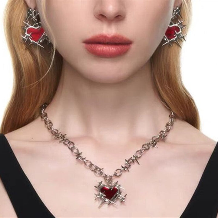 Dark Romance Necklace and Earrings Set