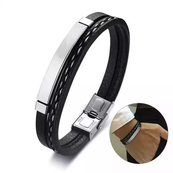 Unisex Leatherwear Weave Bracelet