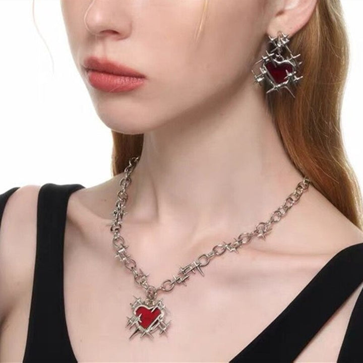 Dark Romance Necklace and Earrings Set