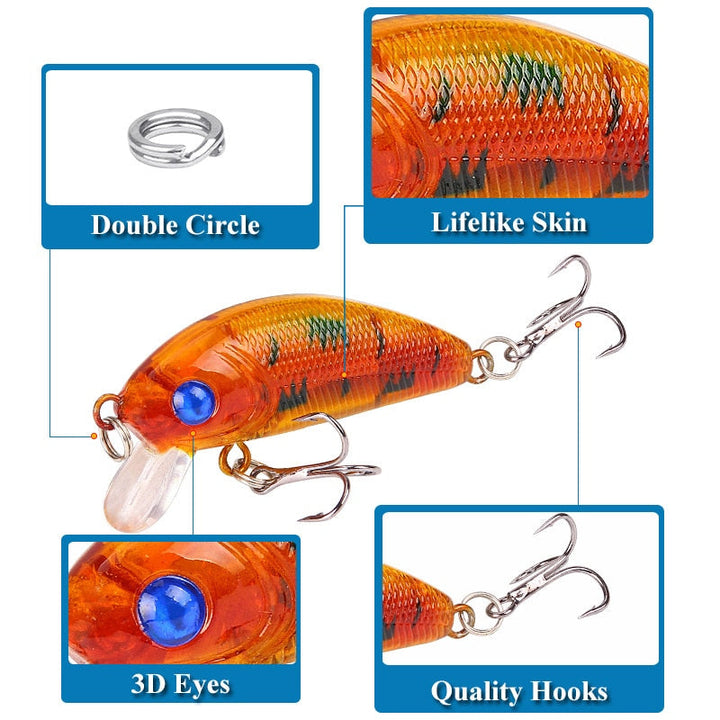 3-D Eye Minnow Fishing Lure