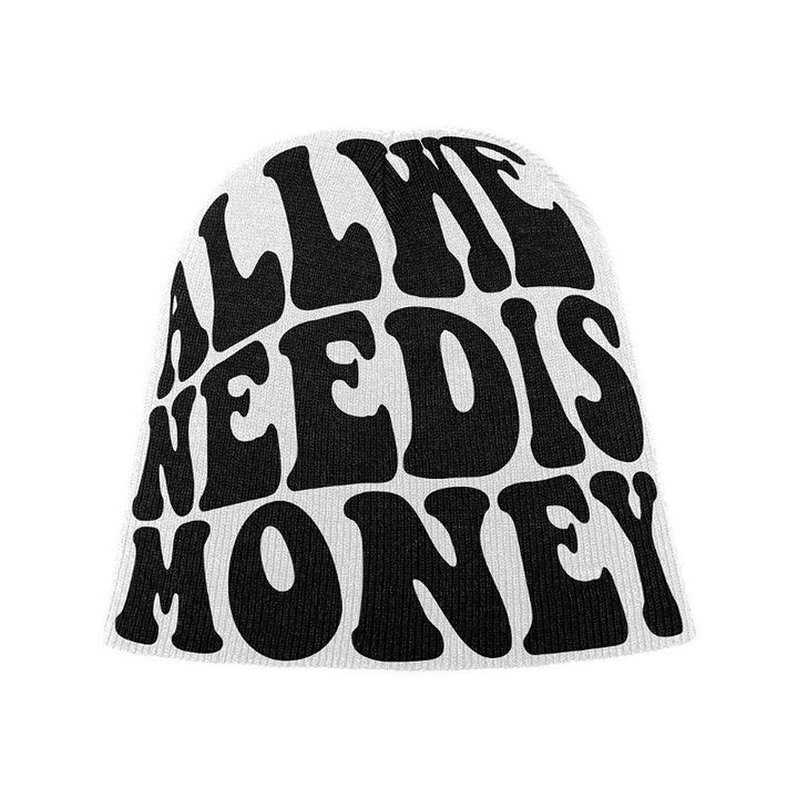 " All We Need is Money " Beanie Hat Streetwear