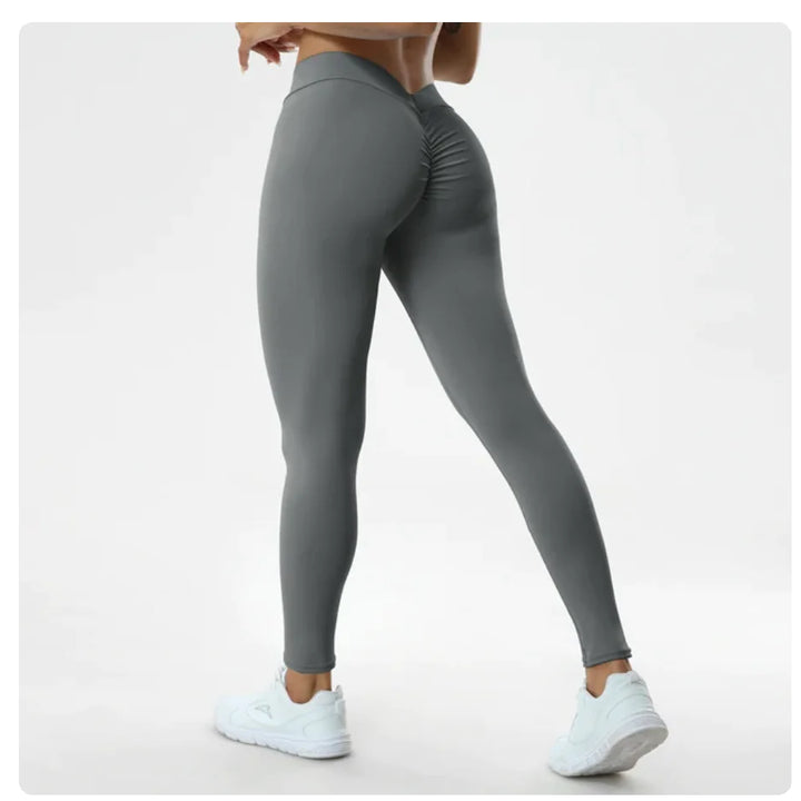 Sexy V Butt Push Up Fitness High Waist Workout Pants
