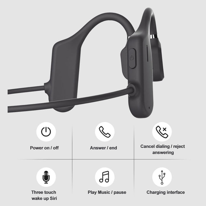 Sports Bone Conduction Waterproof Bluetooth Headphones