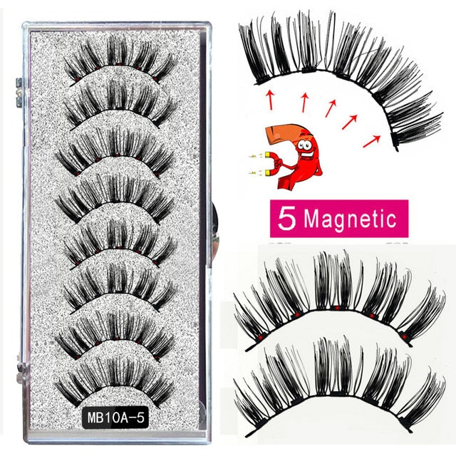5 Magnetic Eyelashes Curler Set