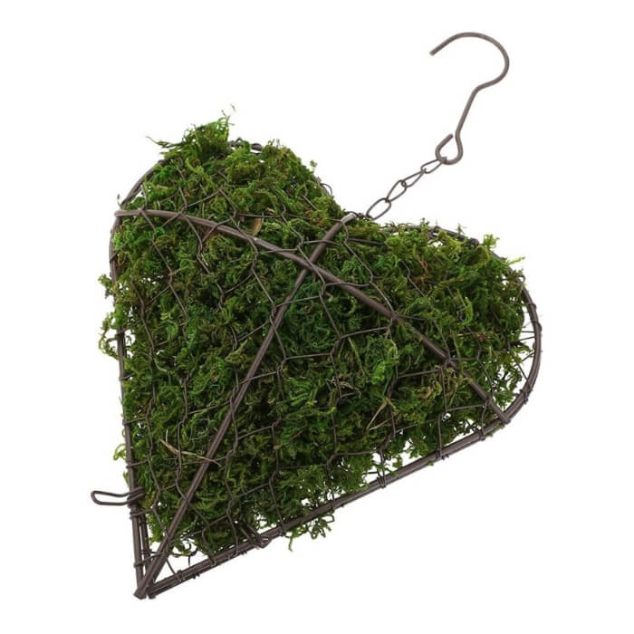 Hanging Wire Heart Succulent Planter