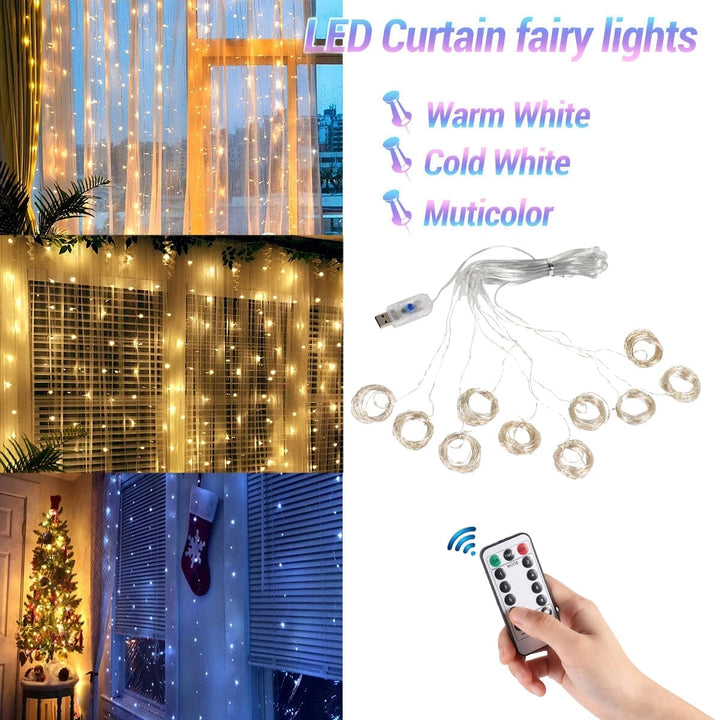 LED Curtain Lights Indoor/Outdoor