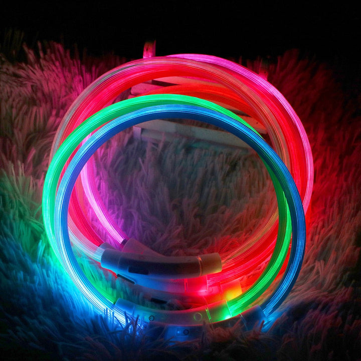 LED Waterproof Glow in Dark Dog Collars