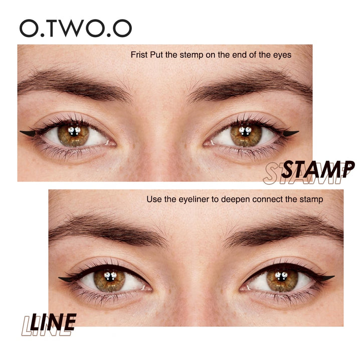 2-in 1 Double Ended Liquid Waterproof Eyeliner Stamp