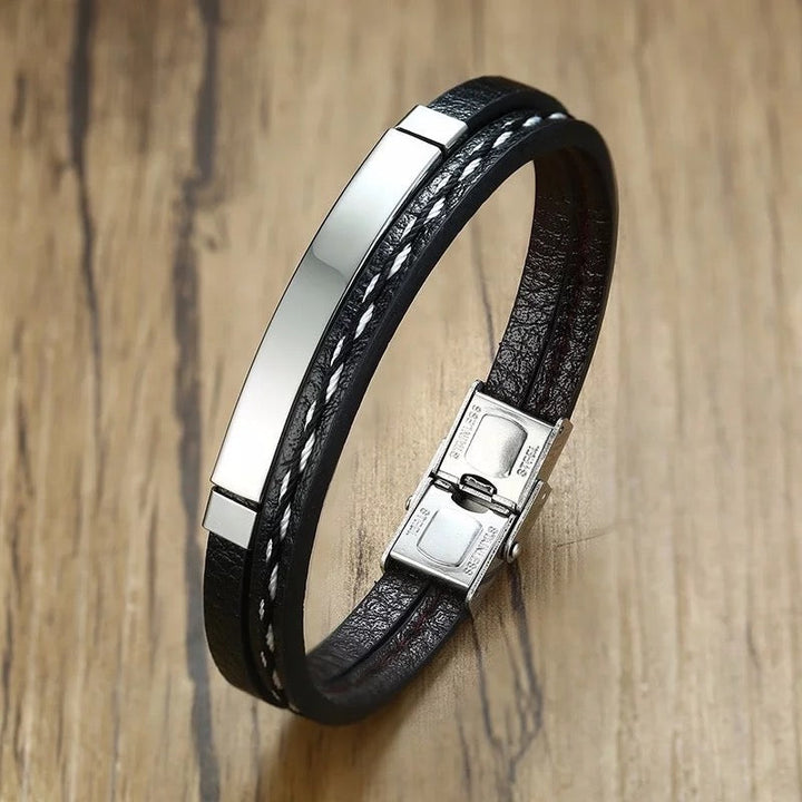 Unisex Leatherwear Weave Bracelet
