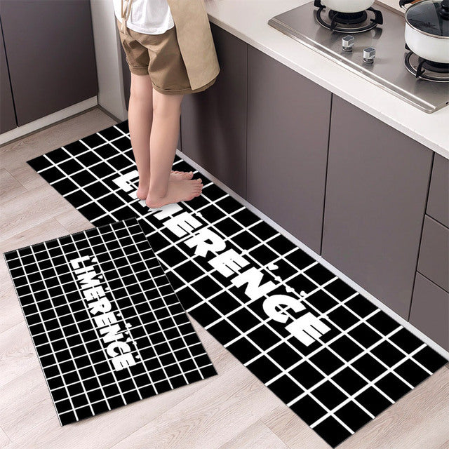 Tableware Pattern NON-Slip Kitchen Floor Mat